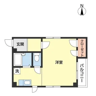 スカイハイツⅠ【402号室】の間取り