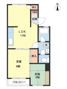 メゾンクルール【305号室】の間取り
