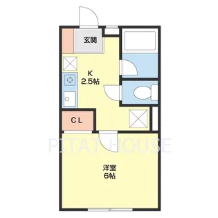 和歌山県和歌山市三葛【アパート】の間取り