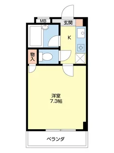 M・メゾン十一番丁【206号室】の間取り