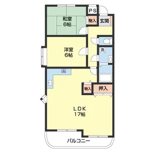 アーバンシックス【301号室】の間取り