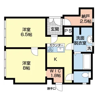 バールビル【201号室】の間取り