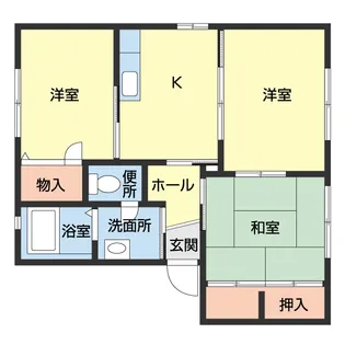 クインテット【B101号室】の間取り