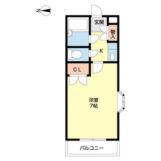 パープルハイツ【301号室】の間取り