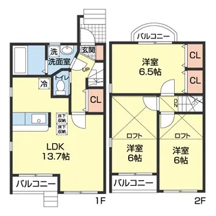 パンチュール【C1号室】の間取り