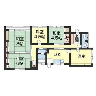 和歌山県和歌山市福島【一戸建】の間取り