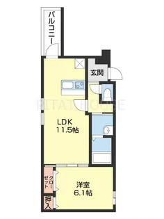 フジパレス黒田Ⅰ番館【102号室】の間取り