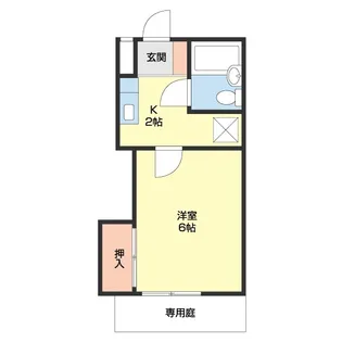 メゾンフェリス栄谷【A115号室】の間取り
