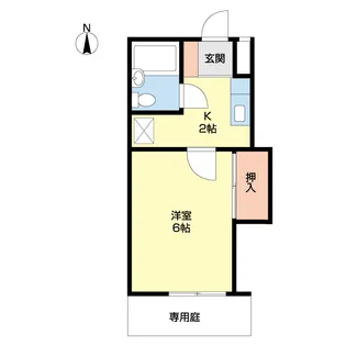 メゾンフェリス栄谷【A112号室】の間取り