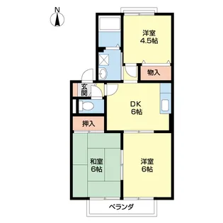 グリーンフルフェニックスⅡ【1階】の間取り