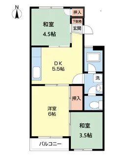 メゾンクルール【302号室】の間取り