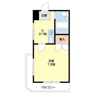 GBハイツ堀止南ノ丁【2F号室】の間取り