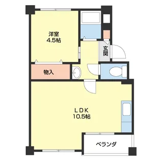 サンワ浜の宮【402号室】の間取り