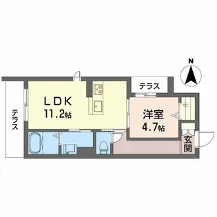 ハルミエールII【103号室】の間取り