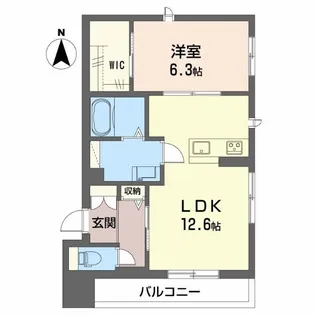 ハルミエールII【201号室】の間取り
