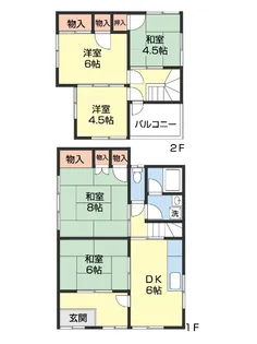 和歌山県和歌山市田尻【一戸建】の間取り