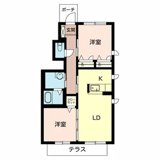 シャーメゾン西庄【101号室】の間取り