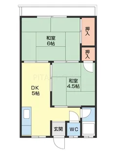 南本マンション【2C号室】の間取り