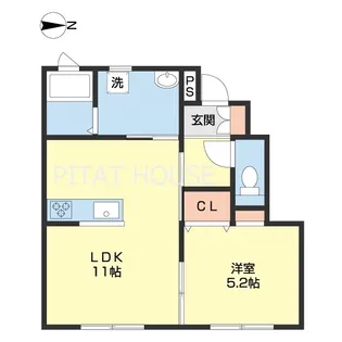 グランテラス【101号室】の間取り