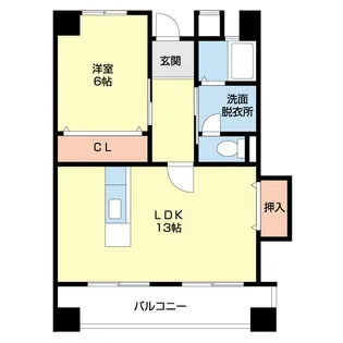 グレイスピア吹上【4階】の間取り
