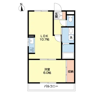 シャルマンフジ砂山【1階】の間取り