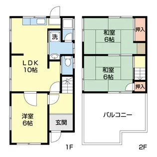 和歌山県和歌山市新堀東2丁目【一戸建】の間取り