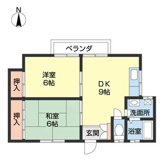 メゾニティ紀伊【202号室】の間取り