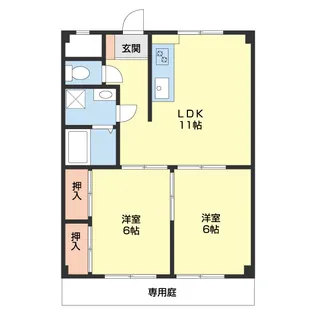 メゾンルピナス【1階】の間取り