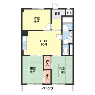 ロイヤルハイツ吉田【3階】の間取り