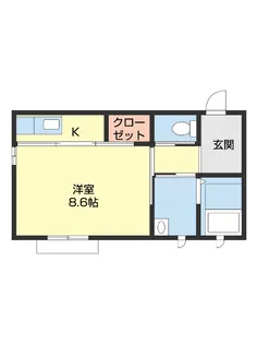 イマージュ黒田【201号室】の間取り