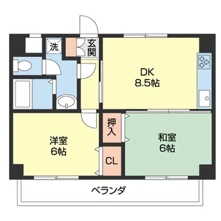 水原マンション【3階】の間取り