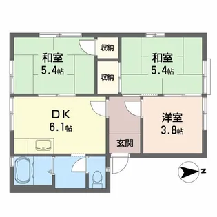 フレグランス小林【1階】の間取り