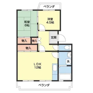 マンション財【1階】の間取り