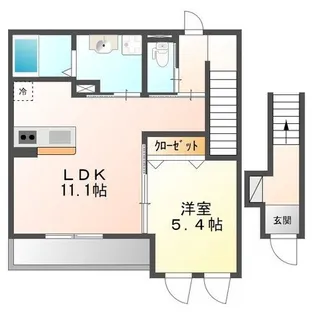 アジャートくろだ【203号室】の間取り