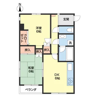 M・メゾン十一番丁【603号室】の間取り