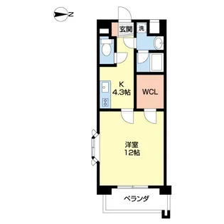 M・メゾン西城【701号室】の間取り