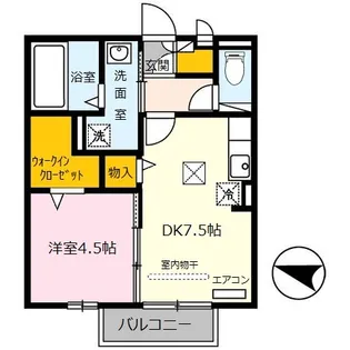 フェリーチェ小雑賀 A棟【1階】の間取り