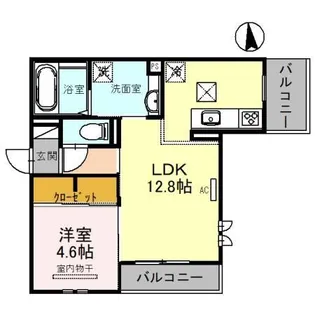 La maison Chico Rich(ラ メゾン チコ【3階】の間取り