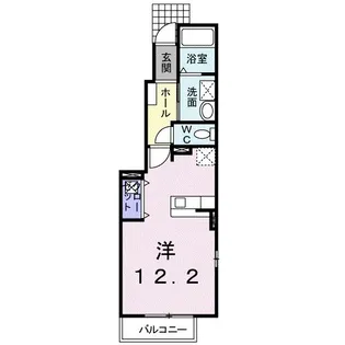 ハーベスト弐番館【1階】の間取り