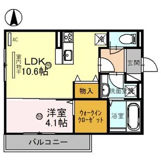 D-room N.大谷Ⅱ【3階】の間取り