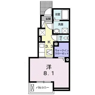 ルピエ中島【1階】の間取り
