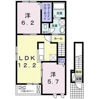 カンタービレ西浜Ⅰ【2階】の間取り