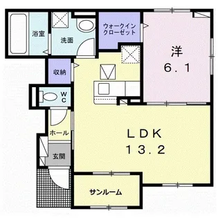 仮)毛見アパート【1階】の間取り