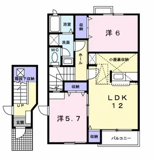 パレ・エクセランⅠ【2階】の間取り