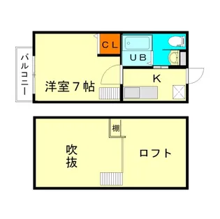 Stable三条大宮【2階】の間取り