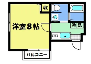 フラッティ七条大橋【3階】の間取り