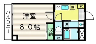 G・F四条烏丸【305号室】の間取り