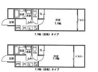 G・F二条城【6階】の間取り