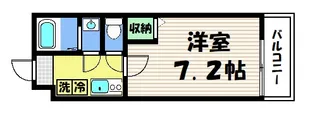 フラッティ龍大前【2階】の間取り