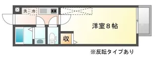 フラッティ龍大前【2階】の間取り